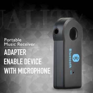 Universal A2dp Bluetooth Car Kit Aux Audio Music Receiver Adapter Handsfree 3.5mm Bt310 Wireless Blu