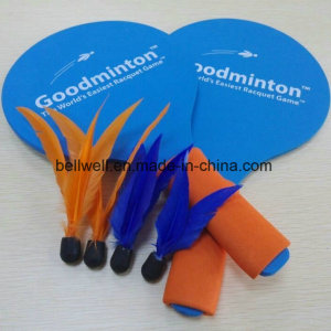 Promotion Gift Play for Fun in Four Seasons Wood Badminton Racket with 4PCS Replacement Feather Bird