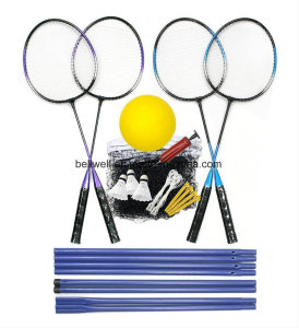 Badminton Racquets and PVC Volley Ball Set