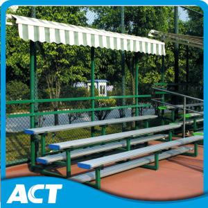 Portable Outdoor Metal Gym Bleachers with Retractable Canopy for Football